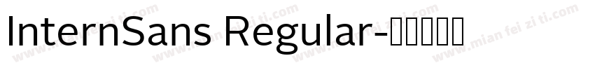 InternSans Regular字体转换